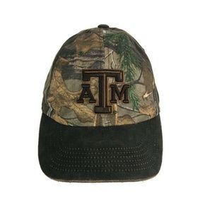Texas A & M Baseball Cap Brown Camo Hunting Fish
